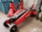Power Built 3 Ton Floor Jack and Two Jack Stands