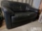 Black Leather Love Seat Couch