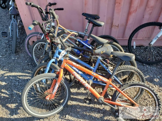 Five BMX Bikes