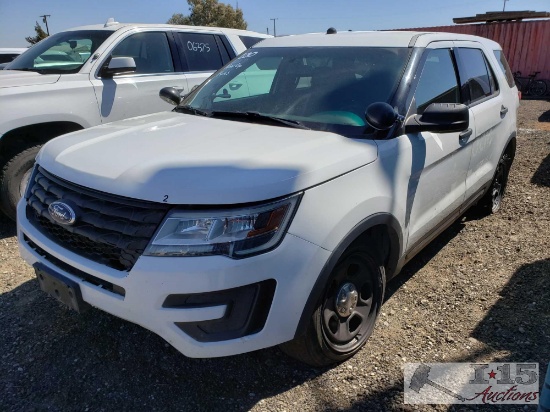 2016 Ford Explorer, White, This will be sold on NON OP. Buyer responsible for smog