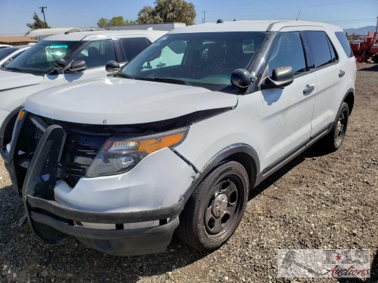 2014 Ford Explorer, White This will be sold on NON OP. Buyer responsible for smog