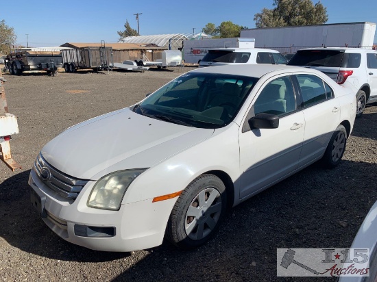 2008 Ford Fusion, White, This will be sold on NON OP. Buyer responsible for smog. CRANK NO START