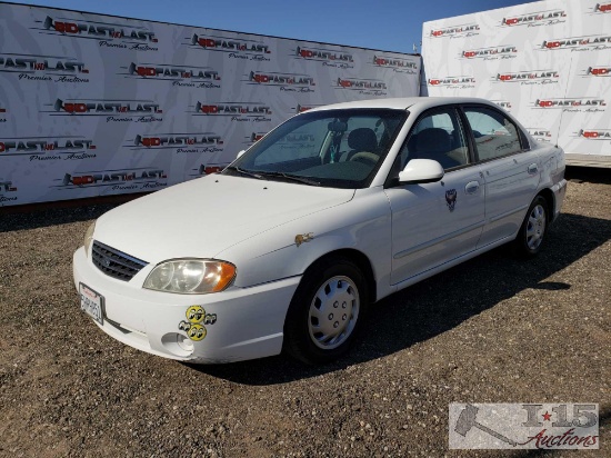 2003 Kia Spectra, White, See Video! DEALER OR OUT OF STATE BUYER ONLY !!