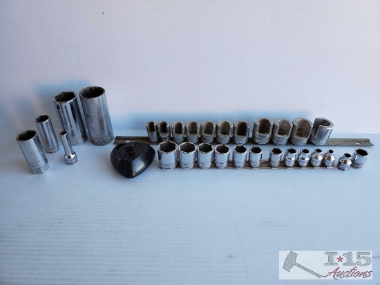 Snap-On WeatherHead And Shallow SAE Socket Sets w/ Misc Snap-On Sockets