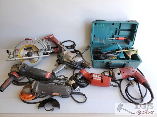 Electric Saw, Grinders, Drills and Planar