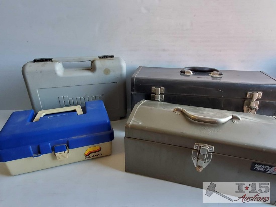4 Empty Tool Boxes