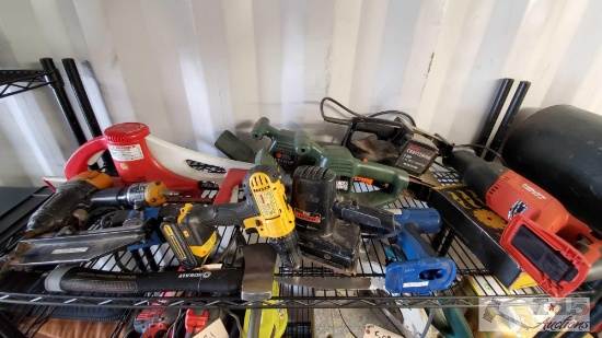 Shrub Trimmers, Belt Sanders, Screw Guns, Staple gun and Reciprocating Saw
