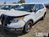 2014 Ford Explorer, White This will be sold on NON OP. Buyer responsible for smog