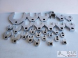 Snap-On and Proto SAE Open End Crowfoot Wrench set