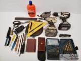 Makita ScrewGun and Drill, Bit Set, and other misc. Tools