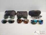 5 Pairs of Ray-Ban, 1 Pair of Oakley Sunglasses(Not Authenticated)