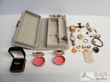 Approx. 22 pieces of Costume Jewelry w/ Four Boxes