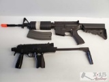 Airsoft Rifle w/ Magazine and Airsoft Pistol