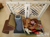 Lot of Misc. Cat Toys, Play Pedestals and Door Gate