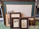 Seven Framed Pieces of Artwork