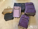 Lot of 6 pieces of suitcase, luggage and bags