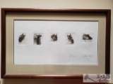 Field Mouse Drawings by Nicholas Verrall Framed, Matted, Signed and Numbered
