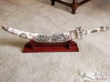 Asian Decorative Sword w/ Stand