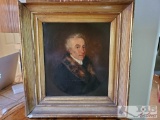 Antique Framed Portrait, Oil on Board
