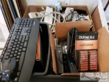 Lot of electronics, office supplies, batteries and more