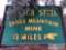 Kaiser Steel Eagle Mountain Mine Large Double Sided Porcelain Sign