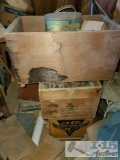 4 Vintage Wooden Crates
