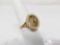 14k Gold Diamond Pearl Ring, 5.4