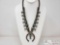 Native American Sterling Silver Old Pawn Necklace, 207.0