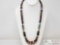 Handmade Native American Signed Necklace With Sterling Silver Clasps, 162.0