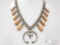 Navajo Orange Spiny Squash Necklace Signed By Selena Warner, 99.3g,