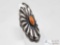 Authentic Spiny Oyster & Sterling Silver Navajo Ring, size 7