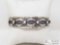 Sterling Silver Native American Stamped Bracelet, 26.1g