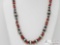 Heavy Handmade Native American Sterling Silver Neckalce with Blood Red Coral Stones 62.2g