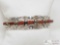 Beautiful Native American Coral Handmade Sterling Silver Cuff Bracelet, 27.6g