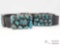 SPECTACULAR VNTG Dead / Old Pawn Handmade Turquoise & Silver CONCHO BELT Navajo