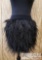 Black Feathered Elastic Skirt, 4