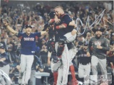 Christian Vazquez Boston Red Sox Autographed 8x10, 2018, W.S Hug Photo with Full Time COA