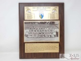 San Diego Charhers AFL Champions Plaque