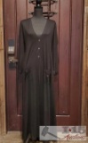 Bronte Black Three Button Dress, M