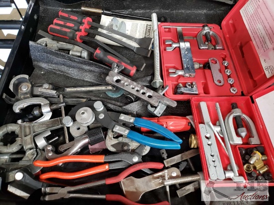 Mac Tools Pry Bry Set, Blue Point Tube Bender, Pipe Cutters, Metric Bubble Flaring Set, and More