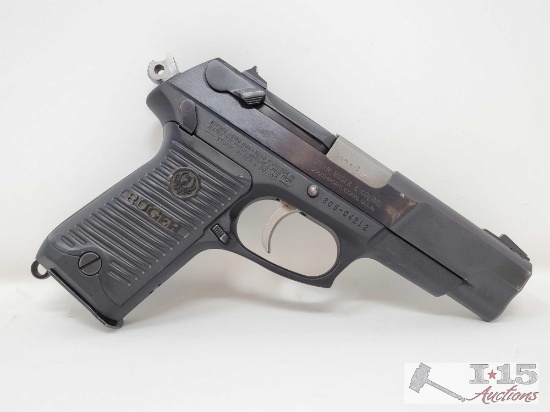 Ruger P89 9mm Semi-Auto Pistol with 10 Round Magazine and Case