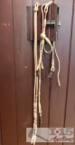 Authentic Rawhide Headstall with Conchos and Rawhide Ranch Reins