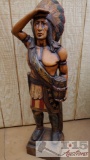 Native American Chief Wooden Carving