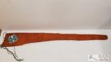 Authentic Leather Native American Rifle Cover