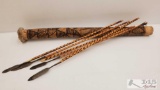 Native American Arrows with Holder