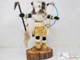 Wooden Native American Buffalo Kachina Doll