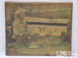 Wood Stained Wall Art