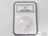 .900 Silver 2008-P $1 Bald Eagle Coin - NGC Graded