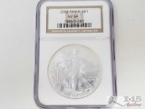.999 Fine Silver 2002 $1 Walking Liberty 1oz Coin - NGC Graded