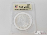 1896 Morgan Silver Dollar - GSA Graded